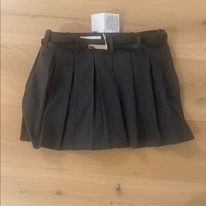 Classic grey Pleated Skirt